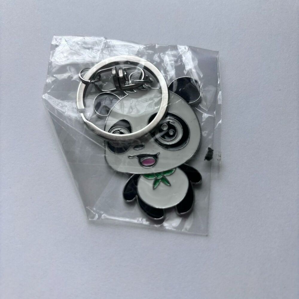 Cute Metal Panda Key Chain
